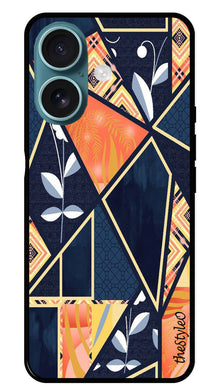 Marble Design Metal Mobile Case for iPhone 16 Plus