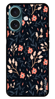 Floral Pattern Metal Mobile Case for iPhone 16 Plus