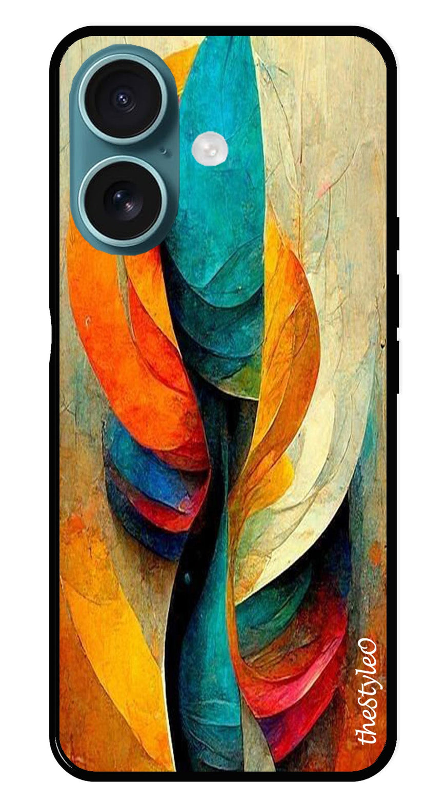 Modern Art Metal Mobile Case for iPhone 16 Plus (Design No -11)