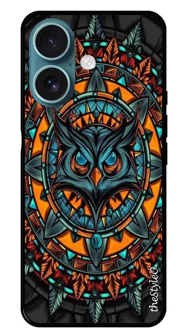 Gamer Pattern Metal Mobile Case for iPhone 16 Plus (Design No -41)