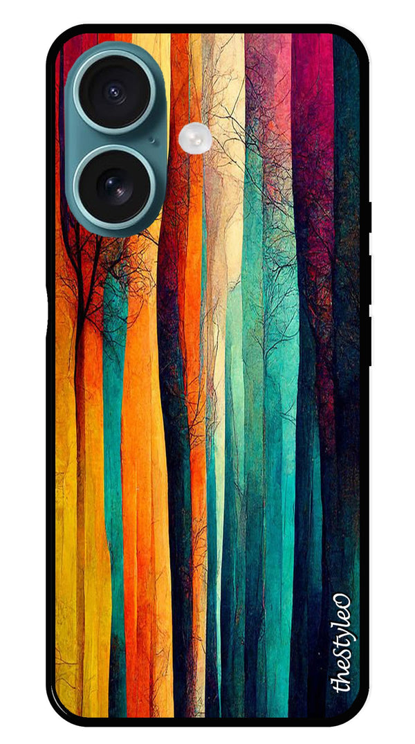 Marble Design Metal Mobile Case for iPhone 16 Plus (Design No -46)