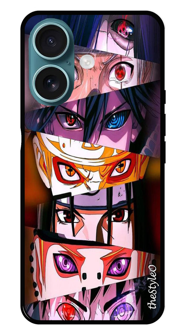 Anime Metal Mobile Case for iPhone 16 Plus (Design No -56)