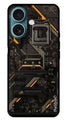 Circuit Design Metal Mobile Case for iPhone 16 Plus (Design No -63)