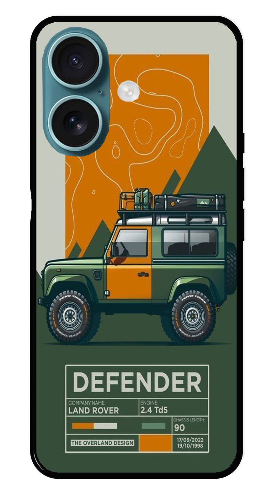 Defender Metal Mobile Case for iPhone 16 Plus (Design No -72)