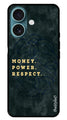 Money Power Respect Metal Mobile Case for iPhone 16 Plus (Design No -79)
