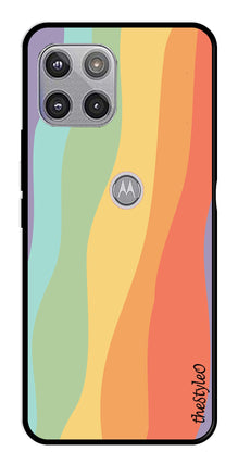 Muted Rainbow Metal Mobile Case for Moto G 5G