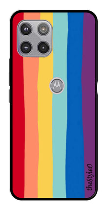 Rainbow MultiColor Metal Mobile Case for Moto G 5G