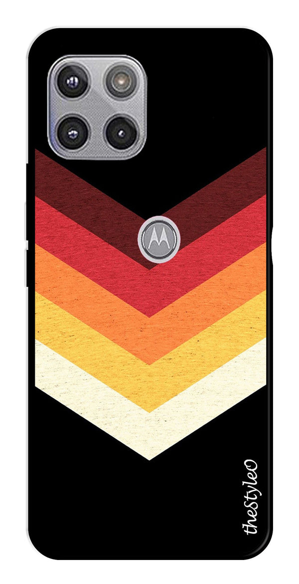 MultiColor Arrow Metal Mobile Case for Moto G 5G (Design No -04)