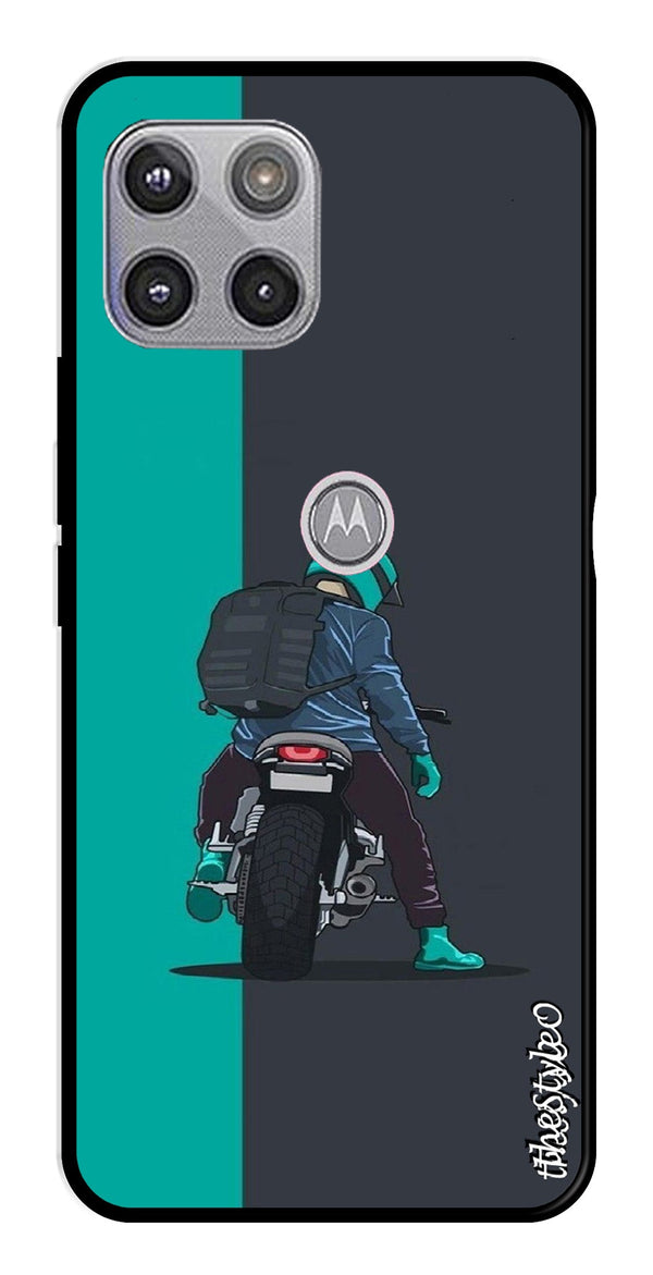 Bike Lover Metal Mobile Case for Moto G 5G (Design No -05)