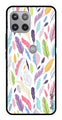 Colorful Feathers Metal Mobile Case for Moto G 5G (Design No -06)