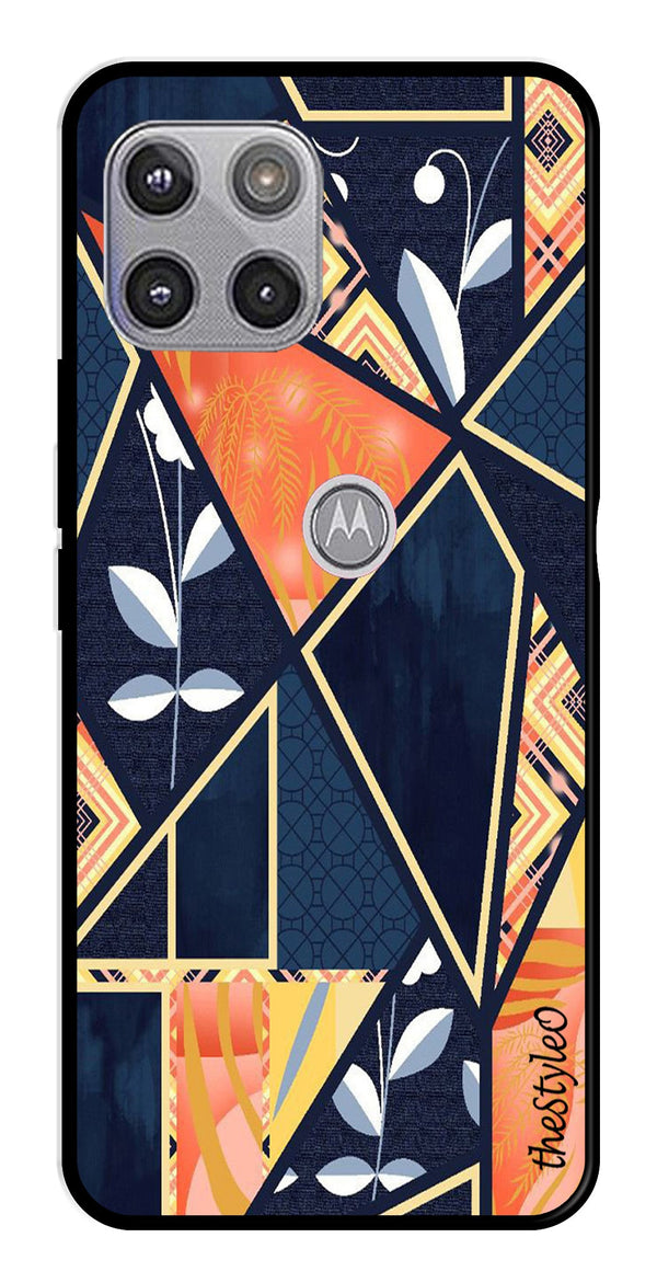 Marble Design Metal Mobile Case for Moto G 5G (Design No -07)