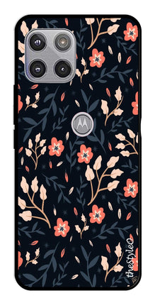 Floral Pattern Metal Mobile Case for Moto G 5G