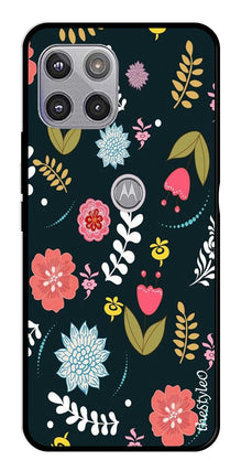 Floral Pattern2 Metal Mobile Case for Moto G 5G