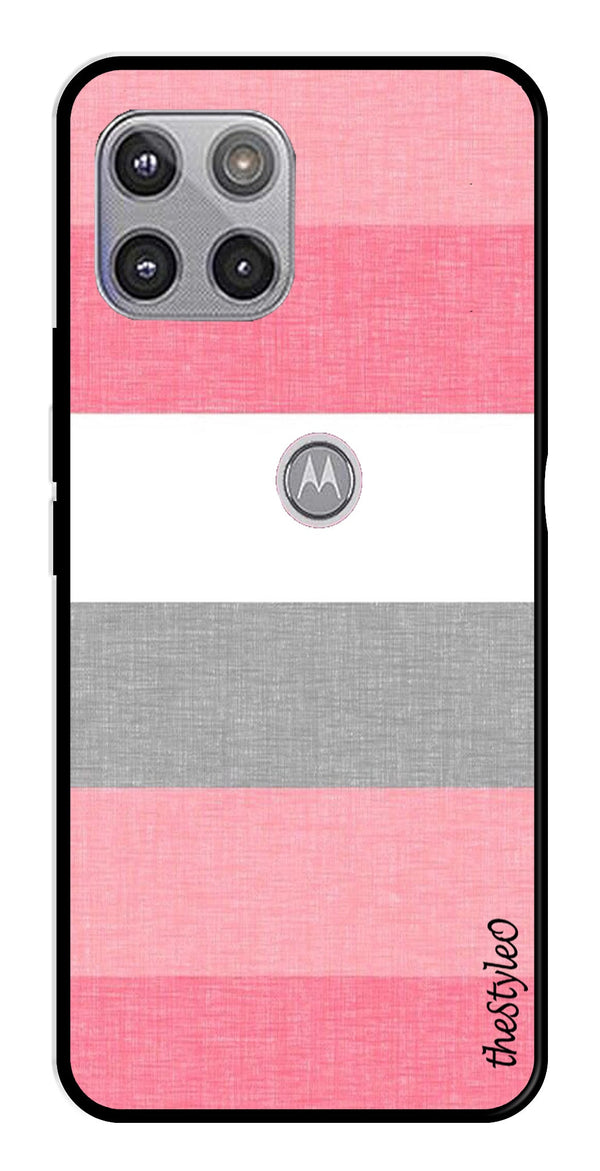 Hearts Pattern Metal Mobile Case for Moto G 5G (Design No -22)