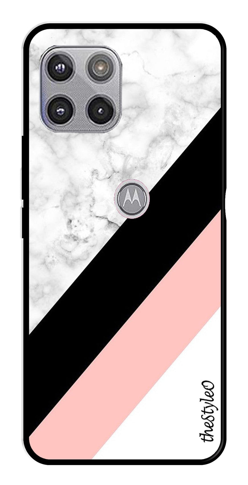 Pink Pattern Metal Mobile Case for Moto G 5G (Design No -23)