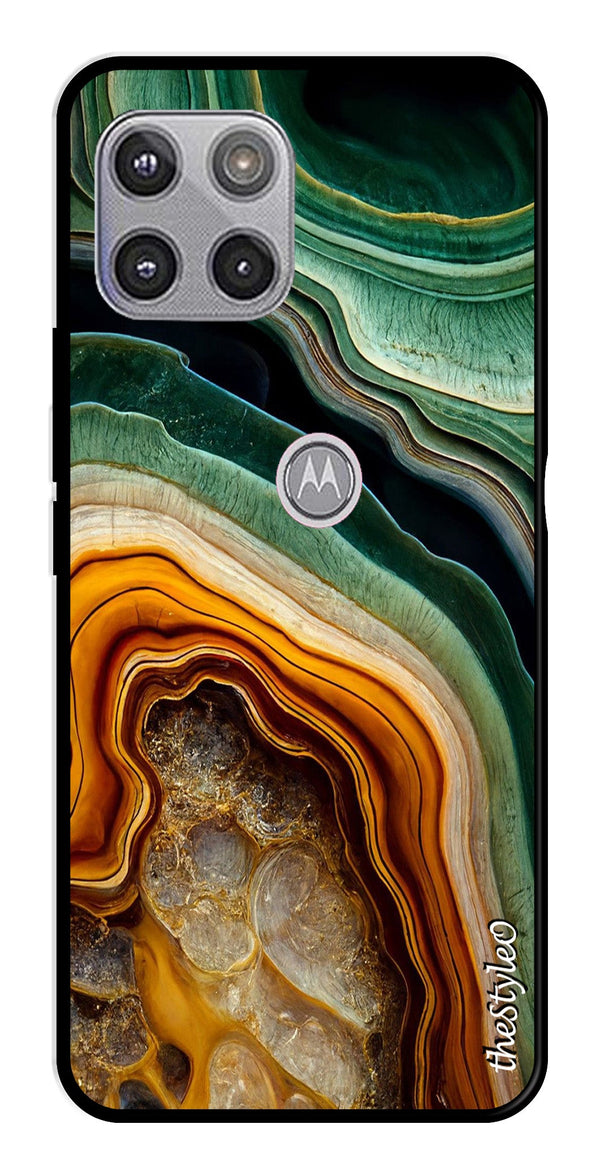 Be Happy Metal Mobile Case for Moto G 5G (Design No -27)