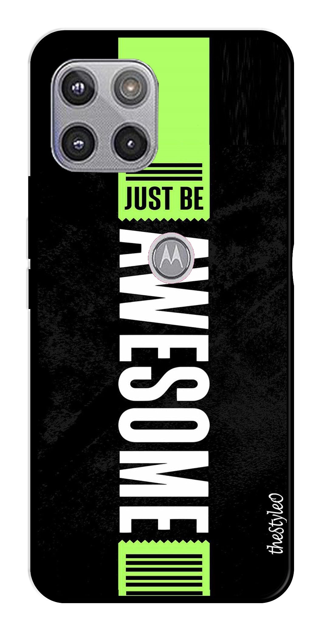 Alphabets Metal Mobile Case for Moto G 5G (Design No -32)