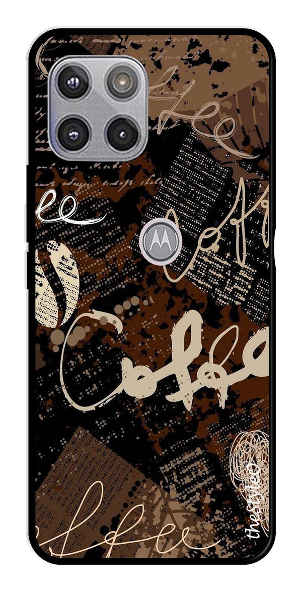 Marble Pattern Metal Mobile Case for Moto G 5G (Design No -36)