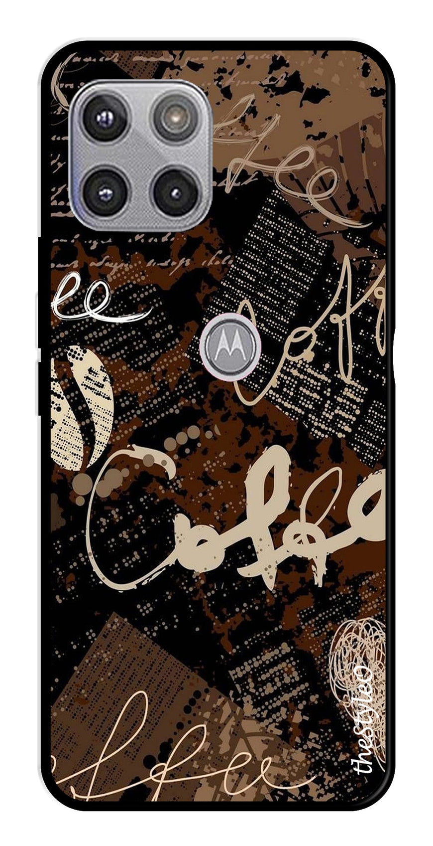 Marble Pattern Metal Mobile Case for Moto G 5G (Design No -36)