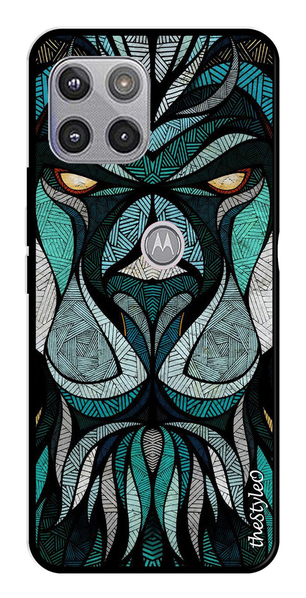 Muted Rainbow Metal Mobile Case for Moto G 5G (Design No -39)