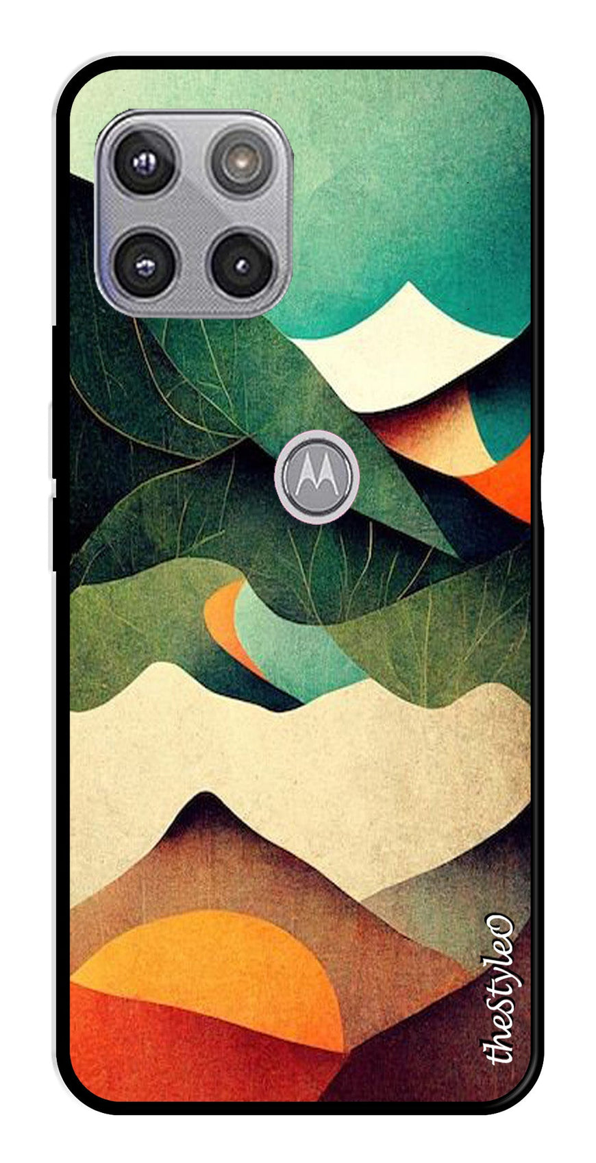 Owl Pattern Metal Mobile Case for Moto G 5G (Design No -42)