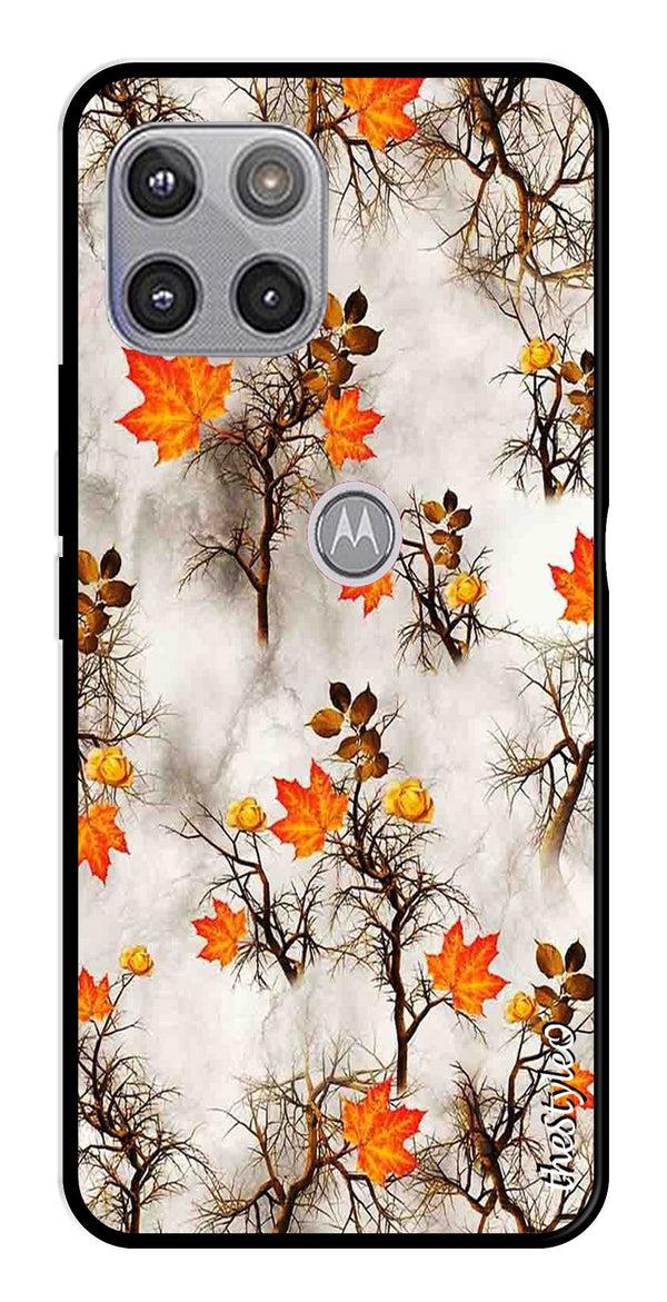 Map Design Metal Mobile Case for Moto G 5G (Design No -54)