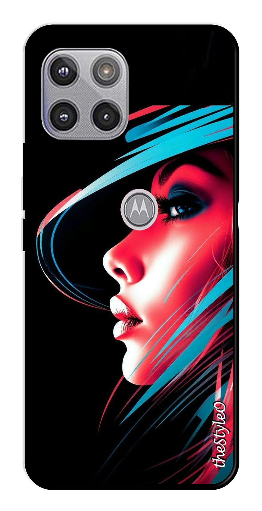 Elegant Woman Metal Mobile Case for Moto G 5G (Design No -86)