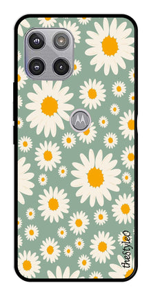 Floral Design Metal Mobile Case for Moto G 5G