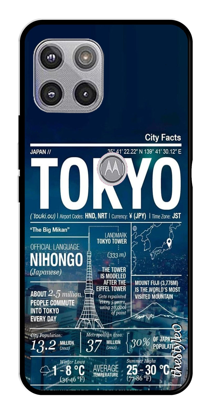 Tokyo Metal Mobile Case for Moto G 5G (Design No -93)