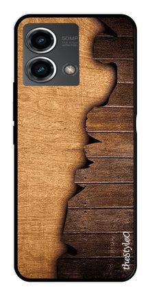 Wooden Design Metal Mobile Case for Moto G Stylus