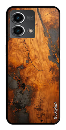 Wooden Design Metal Mobile Case for Moto G Stylus