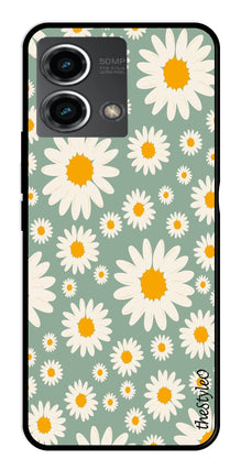 Floral Design Metal Mobile Case for Moto G Stylus