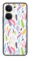 Colorful Feathers Metal Mobile Case for iQOO Neo 9 Pro 5G (Design No -06)