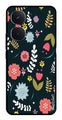 Floral Pattern2 Metal Mobile Case for iQOO Neo 9 Pro 5G (Design No -12)