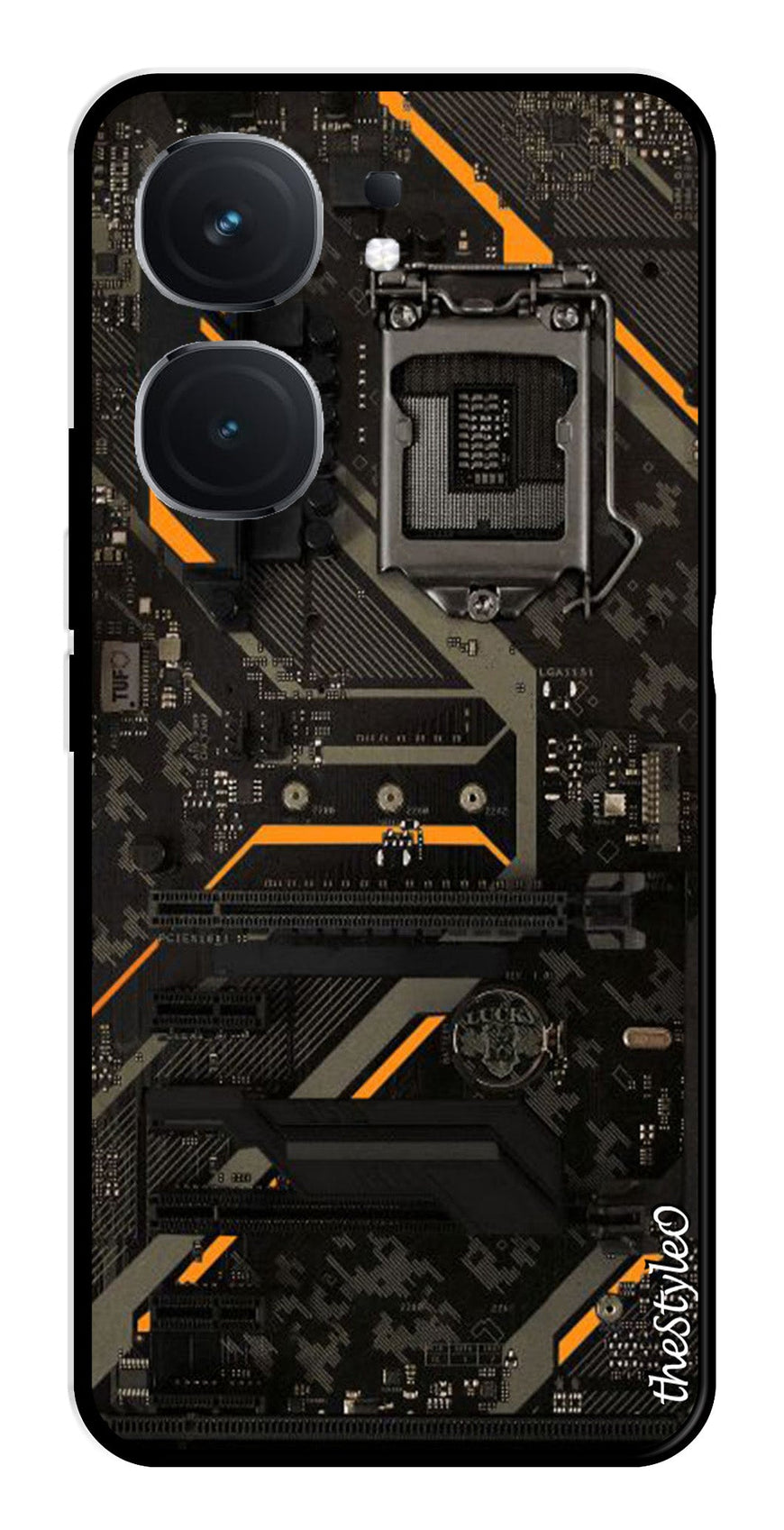 Circuit Design Metal Mobile Case for iQOO Neo 9 Pro 5G (Design No -63)