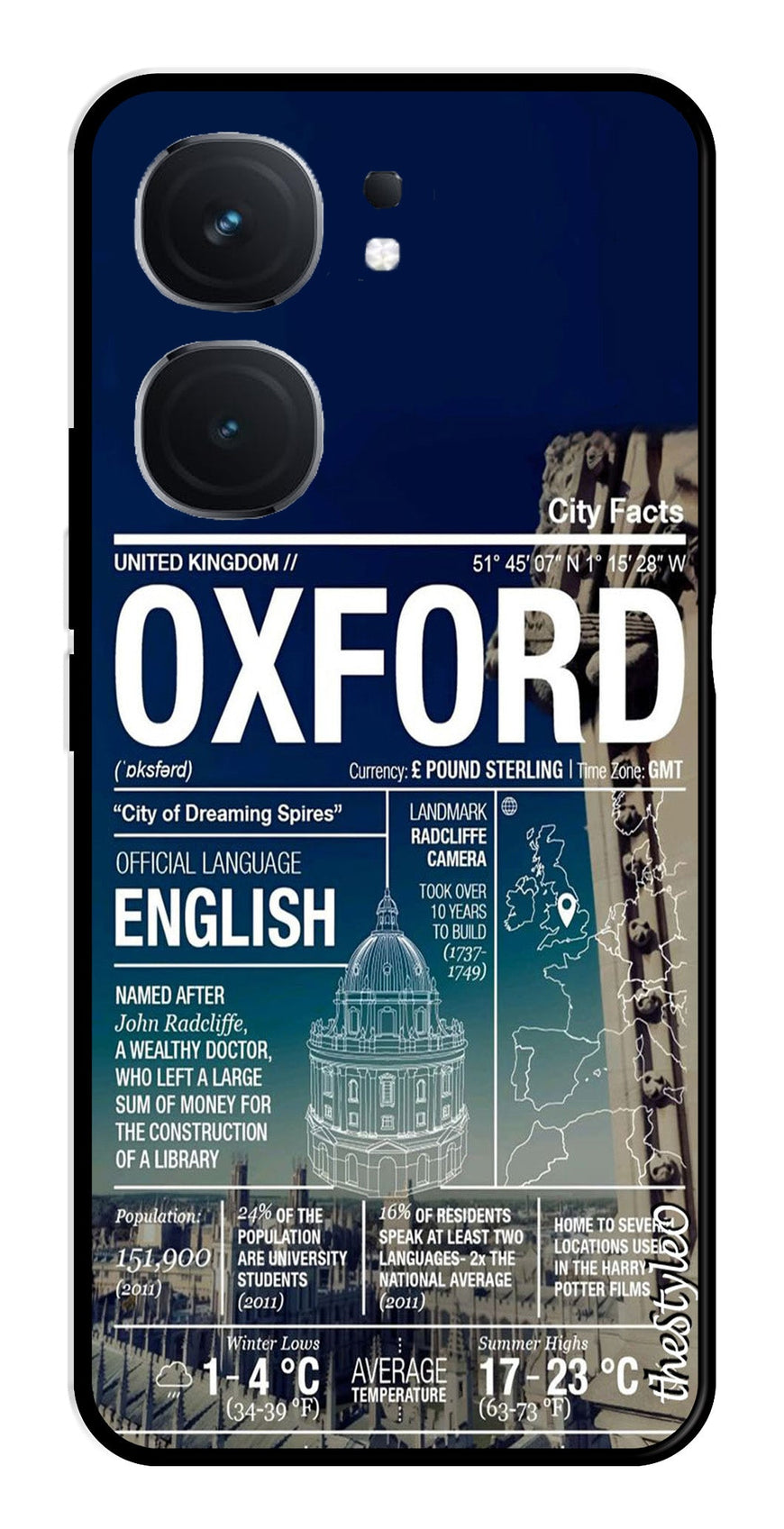 Oxford Metal Mobile Case for iQOO Neo 9 Pro 5G (Design No -70)