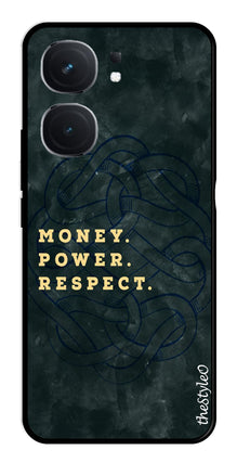 Money Power Respect Metal Mobile Case for iQOO Neo 9 Pro 5G