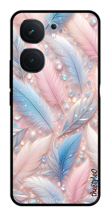 Feather Design Metal Mobile Case for iQOO Neo 9 Pro 5G