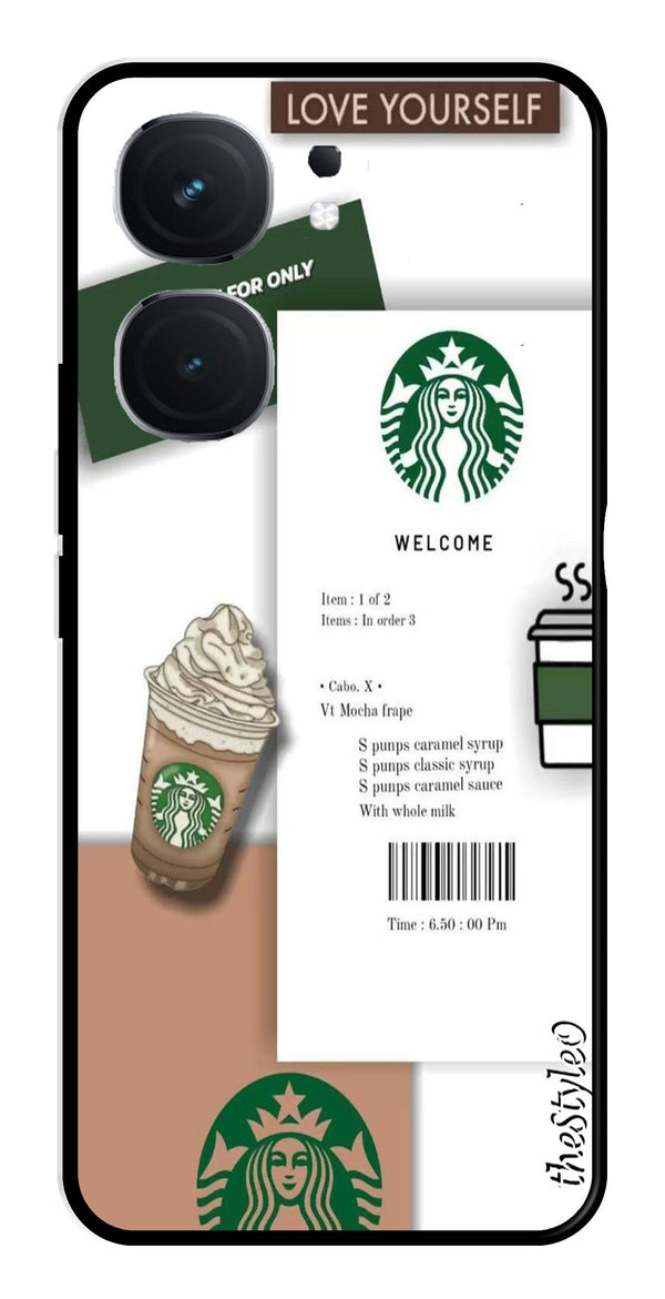 Starbucks Metal Mobile Case for iQOO Neo 9 Pro 5G (Design No -91)