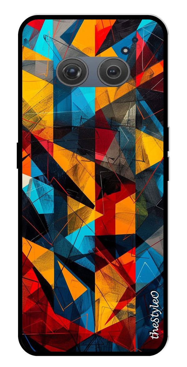 Abstract Art Metal Mobile Case for Nothing Phone 2a (Design No -57)