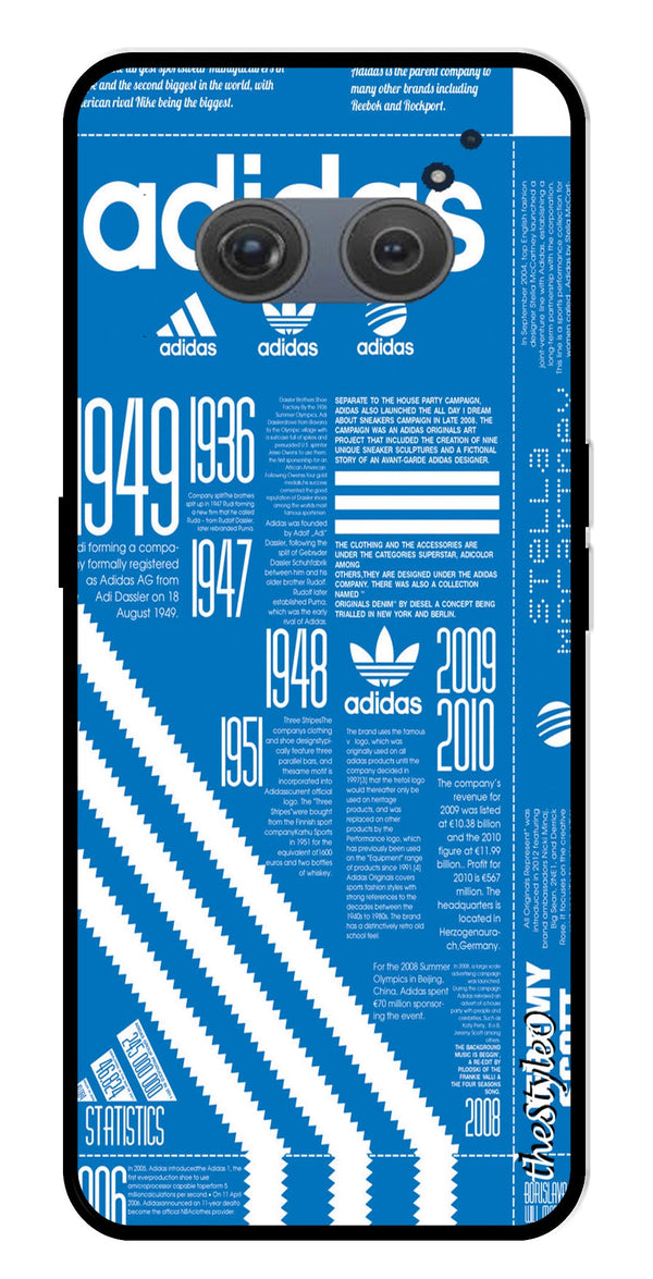 Adidas Design Metal Mobile Case for Nothing Phone 2a (Design No -58)