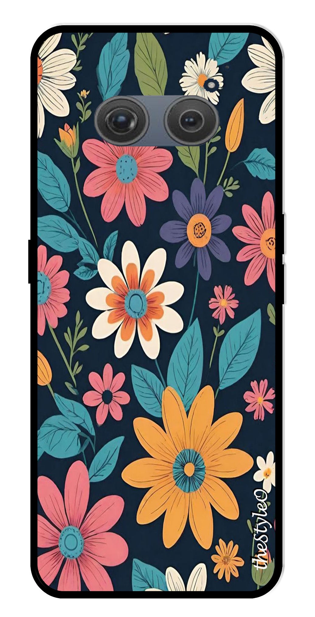 Colorful Abstract Metal Mobile Case for Nothing Phone 2a (Design No -76)