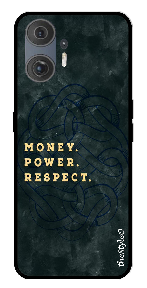 Money Power Respect Metal Mobile Case for Nothing Phone 2 (Design No -79)