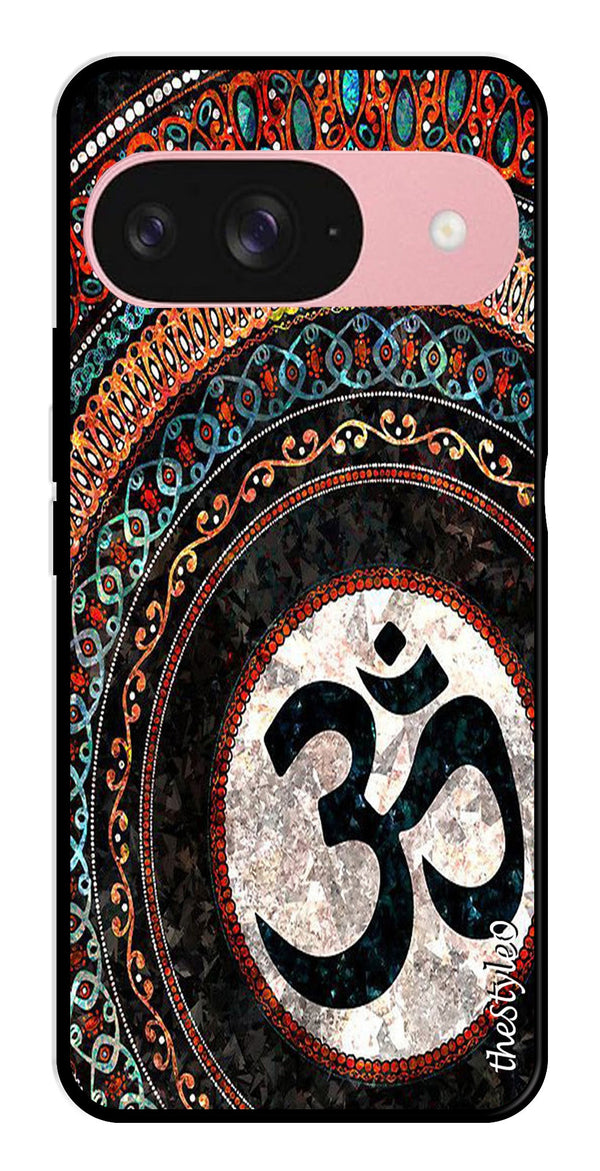 Leafs Design Metal Mobile Case for Google Pixal 9 (Design No -14)