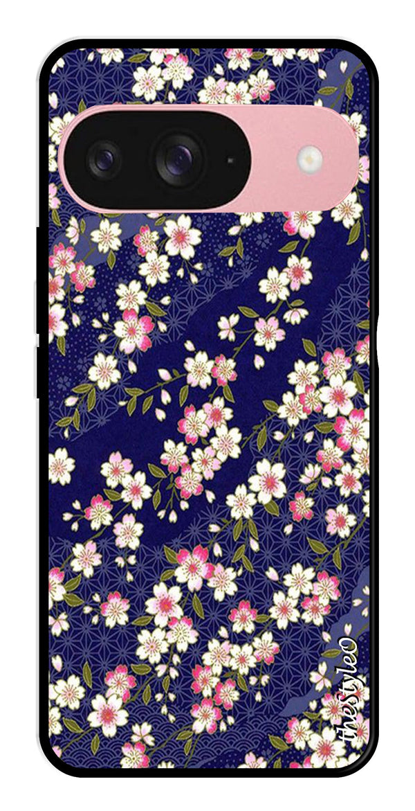 Marble Design Metal Mobile Case for Google Pixal 9 (Design No -24)