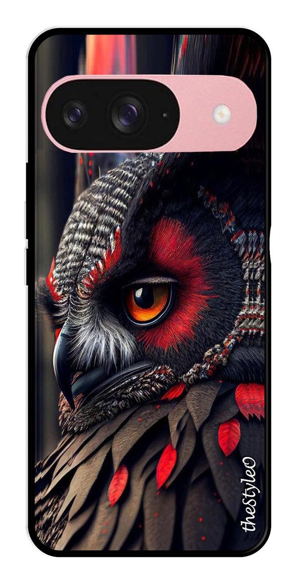 Flower Design Metal Mobile Case for Google Pixal 9 (Design No -25)