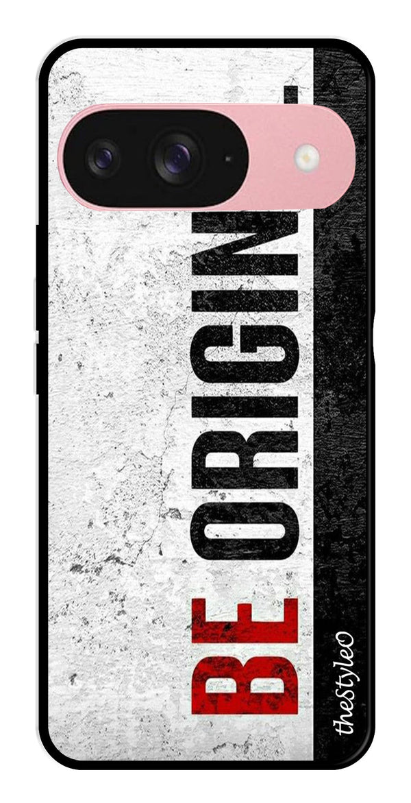 Coffee Pattern Metal Mobile Case for Google Pixal 9 (Design No -37)