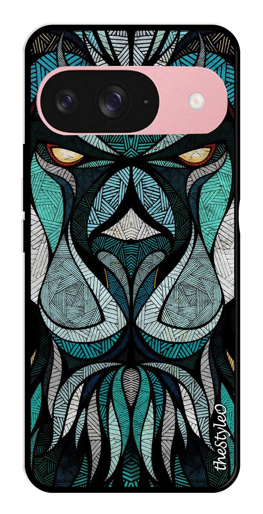 Muted Rainbow Metal Mobile Case for Google Pixal 9 (Design No -39)