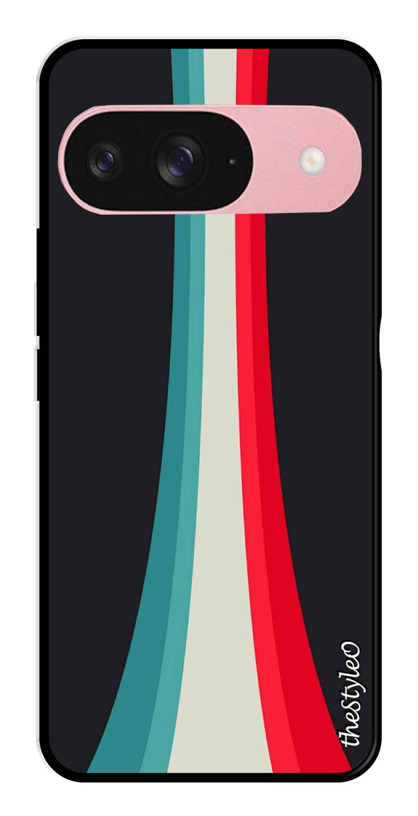 Modern Art Colorful Metal Mobile Case for Google Pixal 9 (Design No -47)