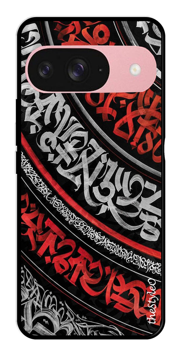 Modern Art Colorful Metal Mobile Case for Google Pixal 9 (Design No -48)